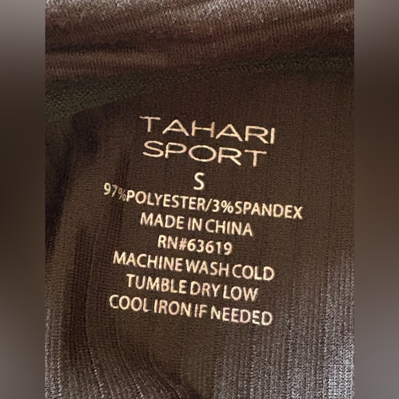 Tahari Sport Black Ribbed Cowl Neck Top NWOT! - Picture 2 of 7